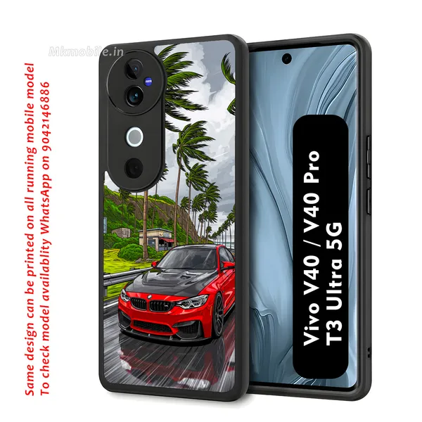 Sports_Car_On_Street_Design_Printed_Premium_Glossy_Back_Case_Cover_With_Camera_Protection_For_Vivo_V40_5G_/_V40_Pro_5G_/_T3_Ultra_5G_Mk000231_Bx