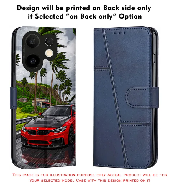Sports_Car_On_Street__Design_Printed_Flip_Case_Cover_With_Camera_Protection_Mk000231_Fcuv