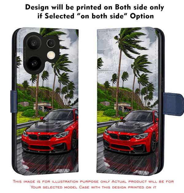 Sports_Car_On_Street__Design_Printed_Flip_Case_Cover_With_Camera_Protection_Mk000231_Fcuv