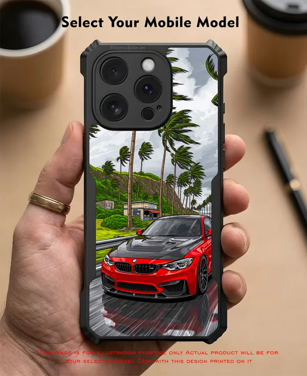 Sports_Car_On_Street__Design_Printed_Bumper_Glossy_Back_Case_Cover_With_Camera_Protection_Mk000231_Ip