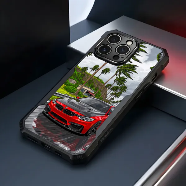 Sports_Car_On_Street__Design_Printed_Bumper_Glossy_Back_Case_Cover_With_Camera_Protection_Mk000231_Ip