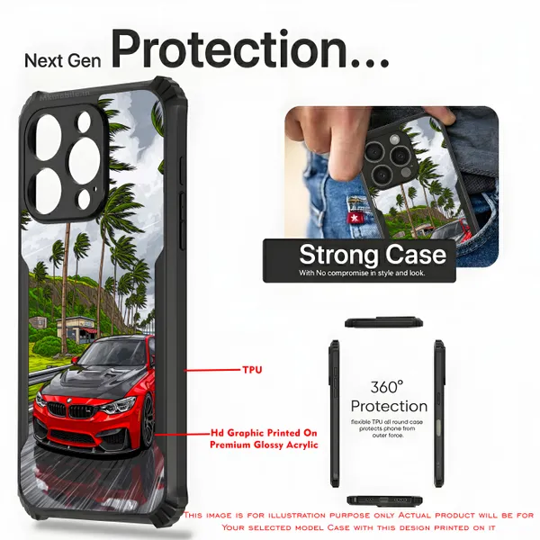 Sports_Car_On_Street__Design_Printed_Bumper_Glossy_Back_Case_Cover_With_Camera_Protection_Mk000231_Ip
