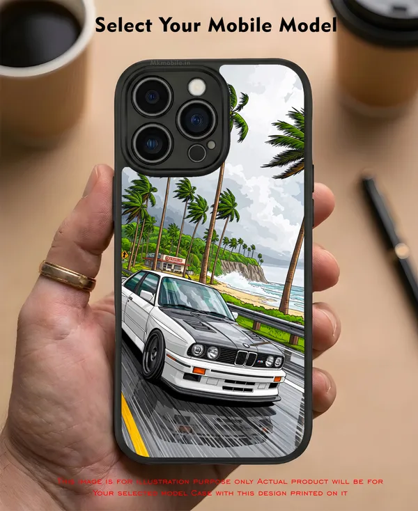 Sports_Car_On_Street__Design_Printed_Premium_Glossy_Back_Case_Cover_With_Camera_Protection_Mk000232_Bx