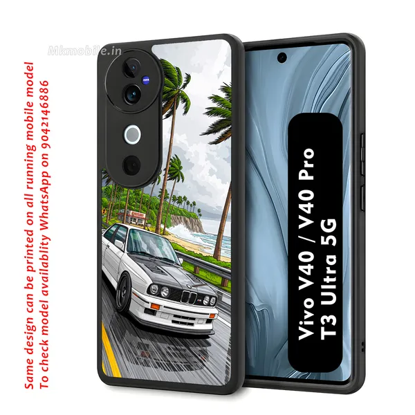 Sports_Car_On_Street_Design_Printed_Premium_Glossy_Back_Case_Cover_With_Camera_Protection_For_Vivo_V40_5G_/_V40_Pro_5G_/_T3_Ultra_5G_Mk000232_Bx