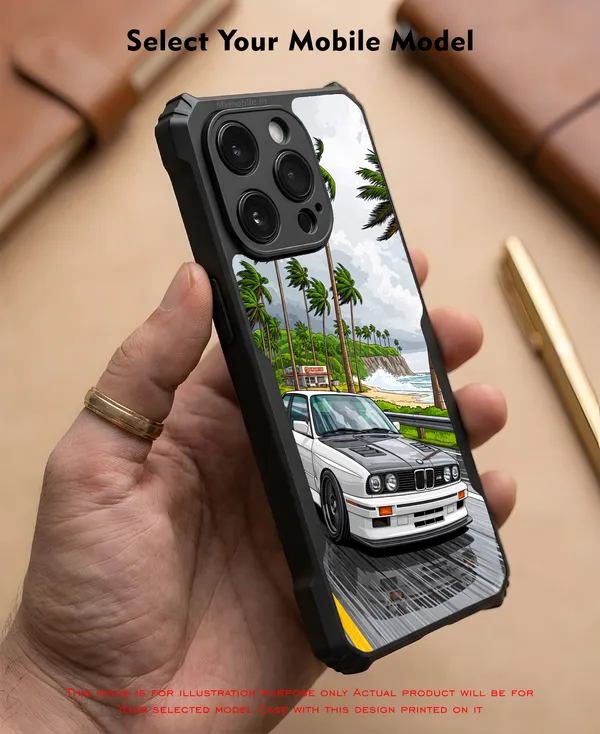 Sports_Car_On_Street__Design_Printed_Bumper_Glossy_Back_Case_Cover_With_Camera_Protection_Mk000232_Ip