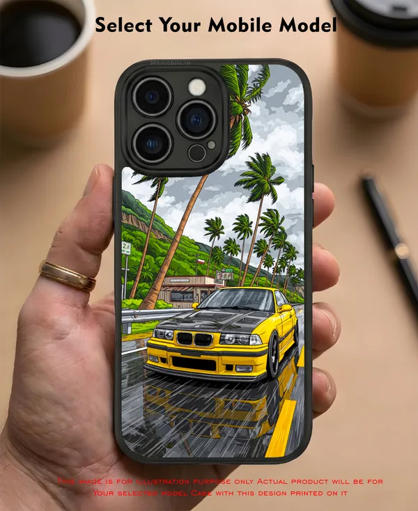 Sports_Car_On_Street__Design_Printed_Premium_Glossy_Back_Case_Cover_With_Camera_Protection_Mk000233_Bx