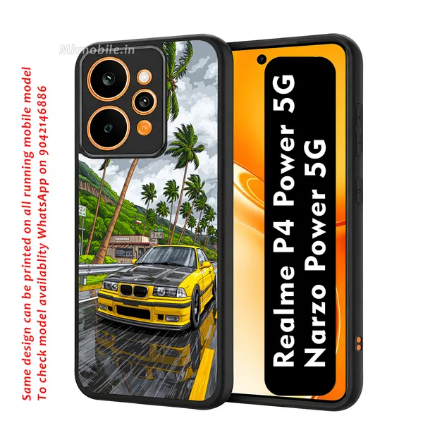 Sports_Car_On_Street_Design_Printed_Premium_Glossy_Back_Case_Cover_With_Camera_Protection_For_Realme_P4_Power_5G_/_Narzo_Power_5G_Mk000233_Bx