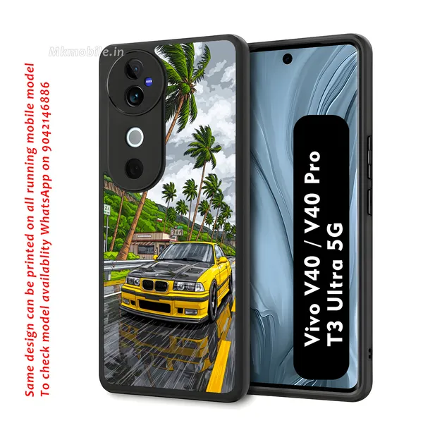 Sports_Car_On_Street_Design_Printed_Premium_Glossy_Back_Case_Cover_With_Camera_Protection_For_Vivo_V40_5G_/_V40_Pro_5G_/_T3_Ultra_5G_Mk000233_Bx