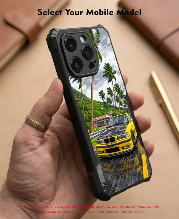 Sports_Car_On_Street__Design_Printed_Bumper_Glossy_Back_Case_Cover_With_Camera_Protection_Mk000233_Ip