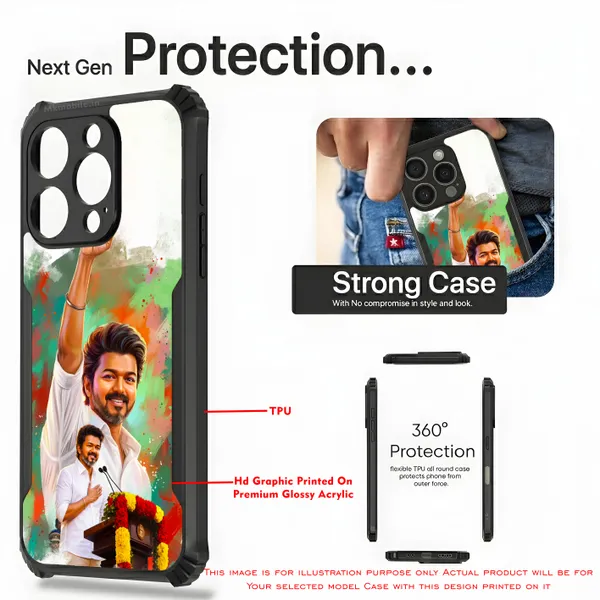 Tvk_Cm_C_Joseph_Vijay_Thalapathy_Design_Printed_Bumper_Glossy_Back_Case_Cover_With_Camera_Protection_Mk000234_Ip