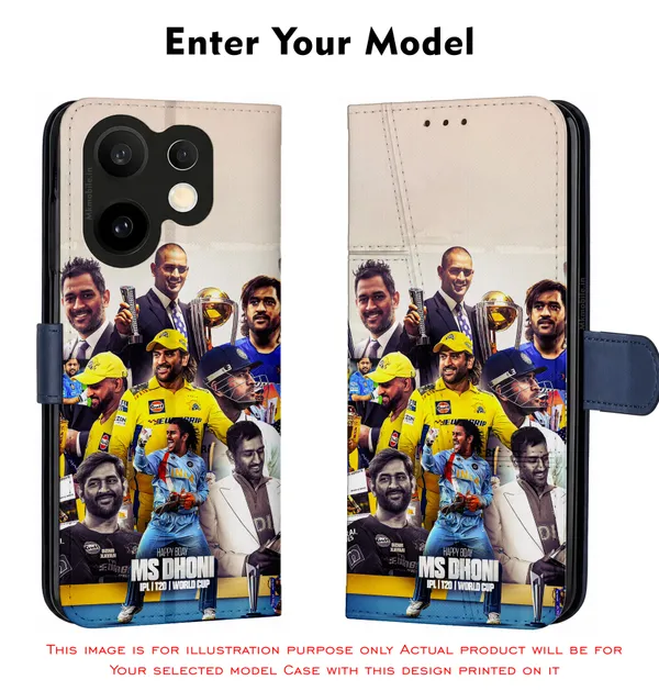 Cricket_Player_Dhoni_Collage_Design_Printed_Flip_Case_Cover_With_Camera_Protection_Mk000241_Fcuv