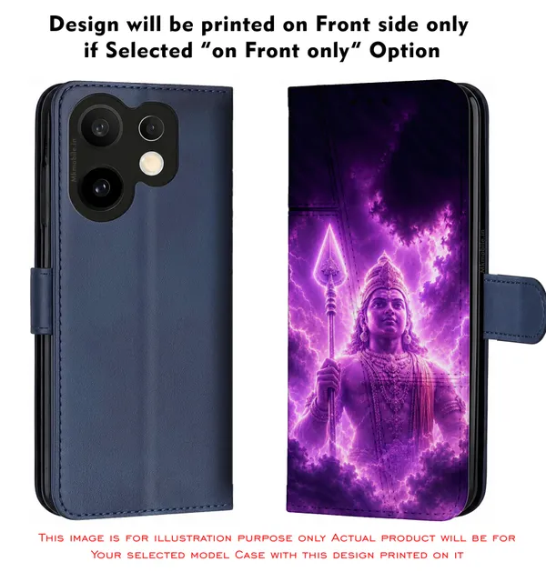 Lord_Muruga_On_Purple_Sky_Design_Printed_Flip_Case_Cover_With_Camera_Protection_Mk000248_Fcuv