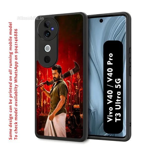 Tamil_Actor_Suriya_Karuppu_Movie_Look_Design_Printed_Premium_Glossy_Back_Case_Cover_With_Camera_Protection_For_Vivo_V40_5G_/_V40_Pro_5G_/_T3_Ultra_5G_Mk000257_Bx