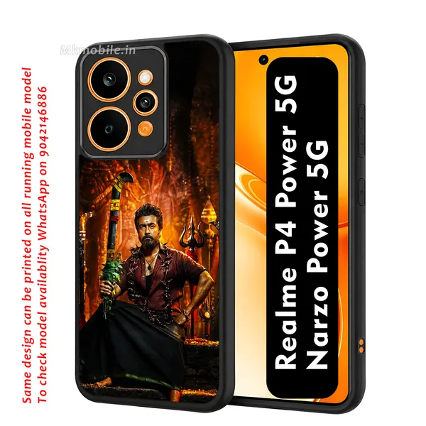 Tamil_Actor_Suriya_Karuppu_Movie_Look_Design_Printed_Premium_Glossy_Back_Case_Cover_With_Camera_Protection_For_Realme_P4_Power_5G_/_Narzo_Power_5G_Mk000261_Bx