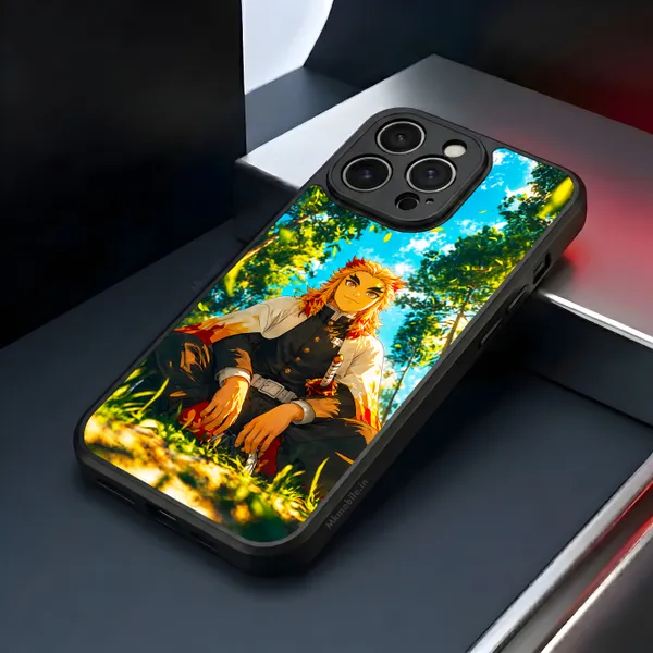 Character_Kyojuro_Rengoku_From_The_Anime_Demon_Slayer_Design_Printed_Premium_Glossy_Back_Case_Cover_With_Camera_Protection_Mk000264_Bx