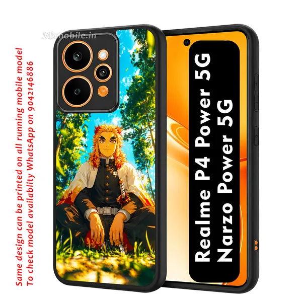Character_Kyojuro_Rengoku_From_The_Anime_Demon_Slayer_Design_Printed_Premium_Glossy_Back_Case_Cover_With_Camera_Protection_For_Realme_P4_Power_5G_/_Narzo_Power_5G_Mk000264_Bx