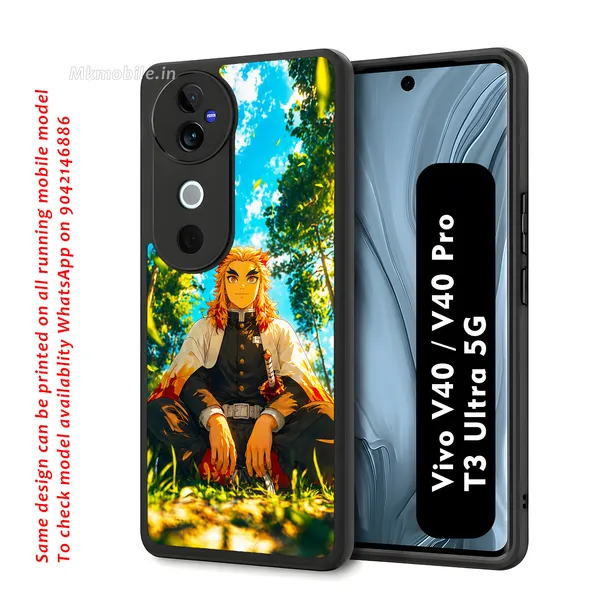 Character_Kyojuro_Rengoku_From_The_Anime_Demon_Slayer_Design_Printed_Premium_Glossy_Back_Case_Cover_With_Camera_Protection_For_Vivo_V40_5G_/_V40_Pro_5G_/_T3_Ultra_5G_Mk000264_Bx