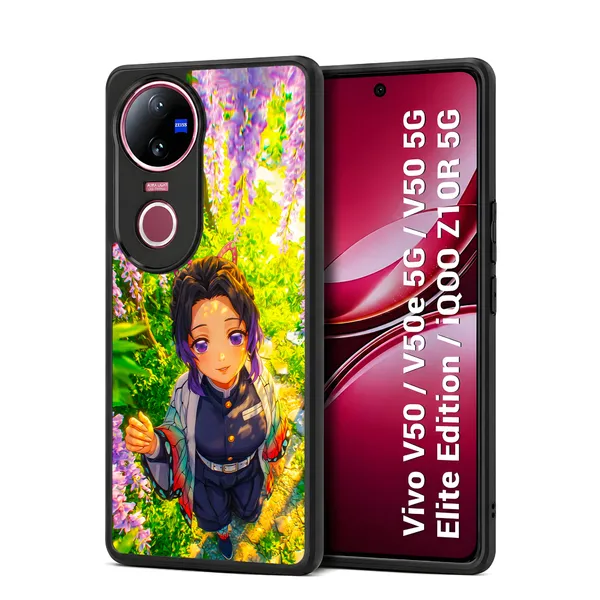 Character_Shinobu_Koch_From_The_Anime_Demon_Slayer_Design_Printed_Premium_Glossy_Back_Case_Cover_With_Camera_Protection_For_Vivo_V50_/_V50e_/_V50_5g_Elite_Edition_/_iQOO_Z10r_5g_Mk000266_Bx