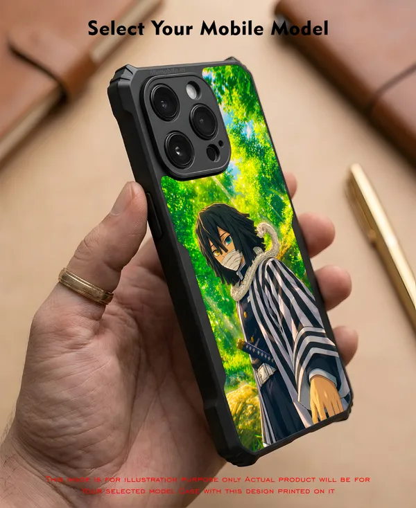 Character_Obanai_Iguro_From_The_Anime_Series_Demon_Slayer_Design_Printed_Bumper_Glossy_Back_Case_Cover_With_Camera_Protection_Mk000268_Ip