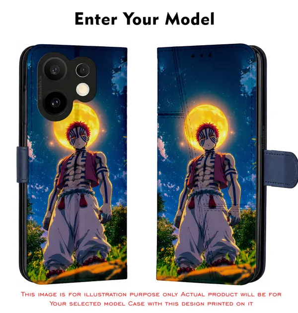 Character_Akaza_From_The_Demon_Slayer_Design_Printed_Flip_Case_Cover_With_Camera_Protection_Mk000269_Fcuv