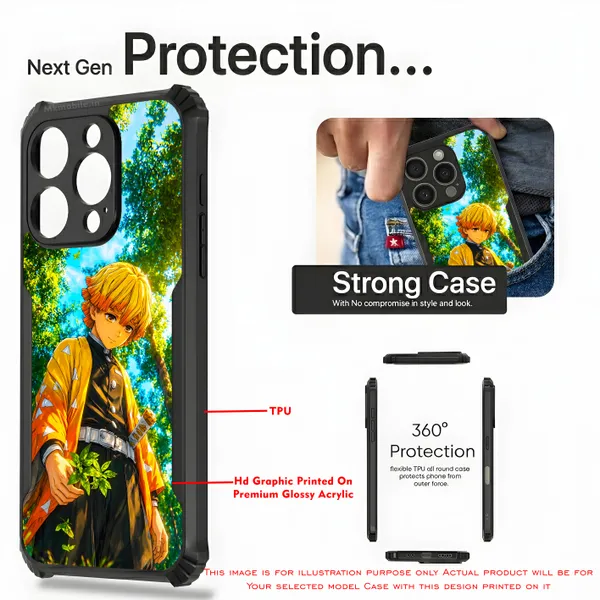 Character_Zenitsu_Agatsuma_From_The_Anime_Demon_Slayer_Design_Printed_Bumper_Glossy_Back_Case_Cover_With_Camera_Protection_Mk000272_Ip