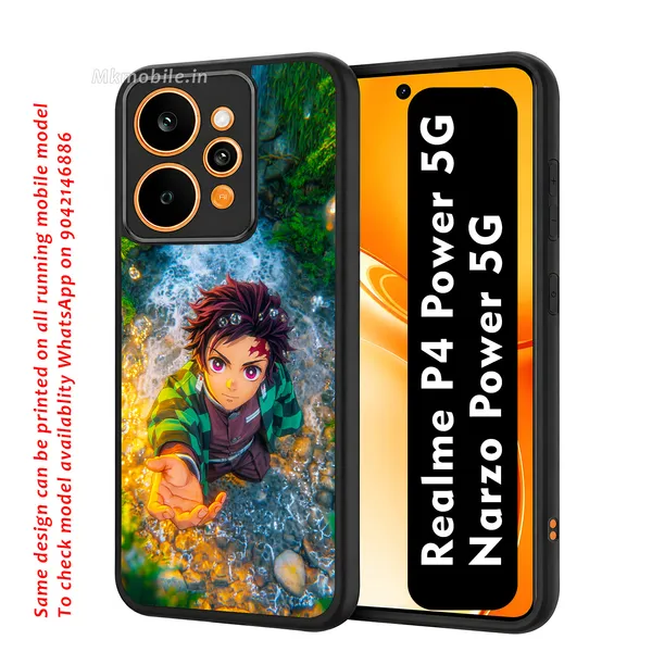 Character_Tanjiro_Kamado_From_The_Anime_Demon_Slayer_Design_Printed_Premium_Glossy_Back_Case_Cover_With_Camera_Protection_For_Realme_P4_Power_5G_/_Narzo_Power_5G_Mk000273_Bx