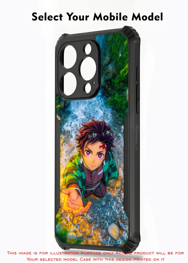 Character_Tanjiro_Kamado_From_The_Anime_Demon_Slayer_Design_Printed_Bumper_Glossy_Back_Case_Cover_With_Camera_Protection_Mk000273_Ip