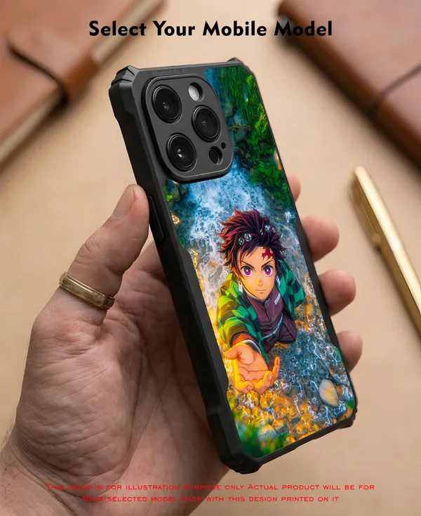 Character_Tanjiro_Kamado_From_The_Anime_Demon_Slayer_Design_Printed_Bumper_Glossy_Back_Case_Cover_With_Camera_Protection_Mk000273_Ip