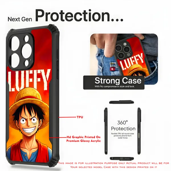 Character_Luffy_From_The_Anime_One_Piece_Design_Printed_Bumper_Glossy_Back_Case_Cover_With_Camera_Protection_Mk000276_Ip
