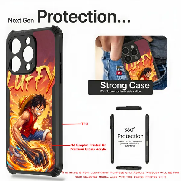 Character_Luffy_From_The_Anime_One_Piece_Design_Printed_Bumper_Glossy_Back_Case_Cover_With_Camera_Protection_Mk000277_Ip