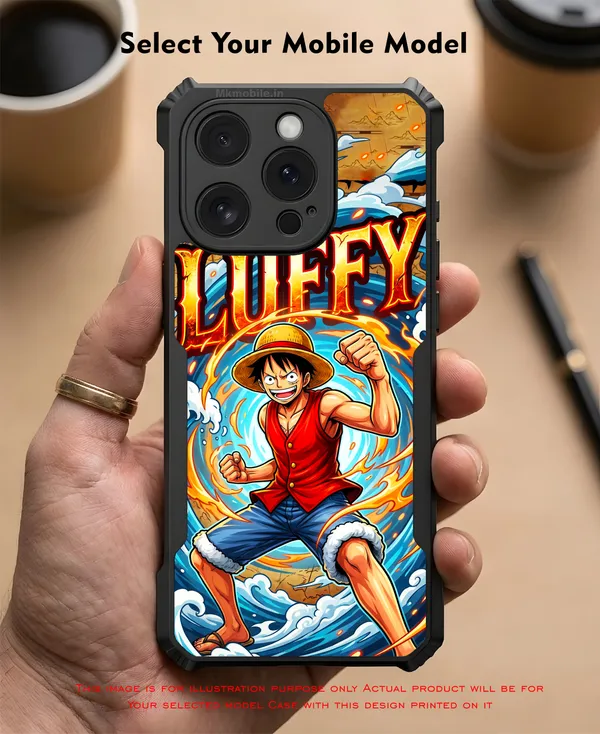 Character_Luffy_From_The_Anime_One_Piece_Design_Printed_Bumper_Glossy_Back_Case_Cover_With_Camera_Protection_Mk000278_Ip