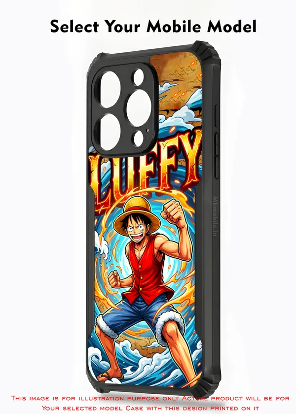 Character_Luffy_From_The_Anime_One_Piece_Design_Printed_Bumper_Glossy_Back_Case_Cover_With_Camera_Protection_Mk000278_Ip