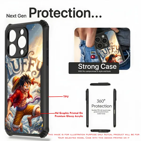 Character_Luffy_From_The_Anime_One_Piece_Design_Printed_Bumper_Glossy_Back_Case_Cover_With_Camera_Protection_Mk000279_Ip