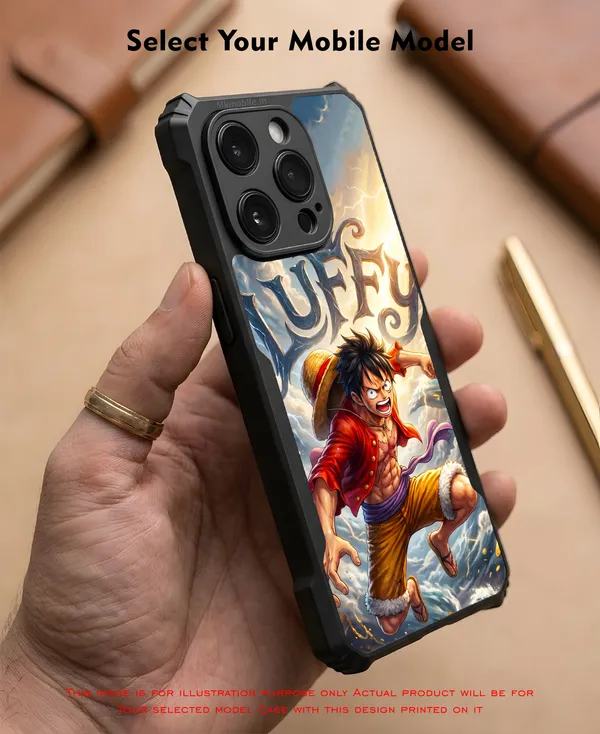 Character_Luffy_From_The_Anime_One_Piece_Design_Printed_Bumper_Glossy_Back_Case_Cover_With_Camera_Protection_Mk000279_Ip