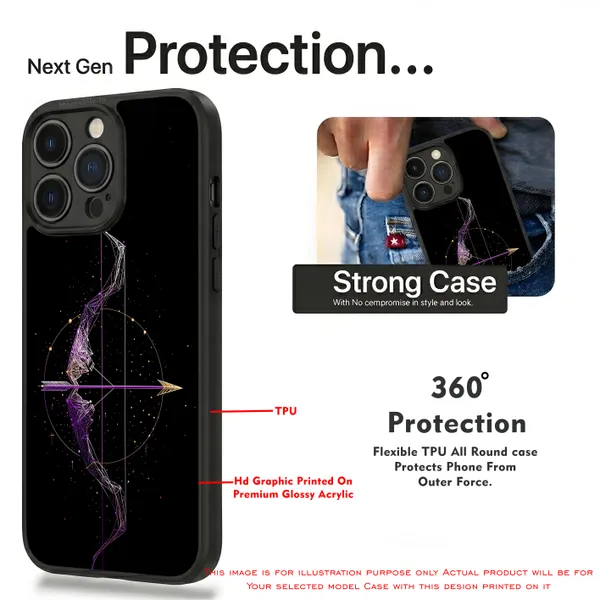 Black_Sagittarius_Constellation_Bow_And_Arrow_Design_Printed_Premium_Glossy_Back_Case_Cover_With_Camera_Protection_Mk000280_Bx