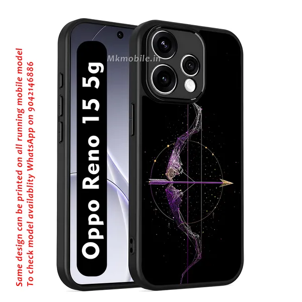 Black_Sagittarius_Constellation_Bow_And_Arrow_Design_Printed_Premium_Glossy_Back_Case_Cover_With_Camera_Protection_For_OPPO_RENO_15_5g_Mk000280_Bx
