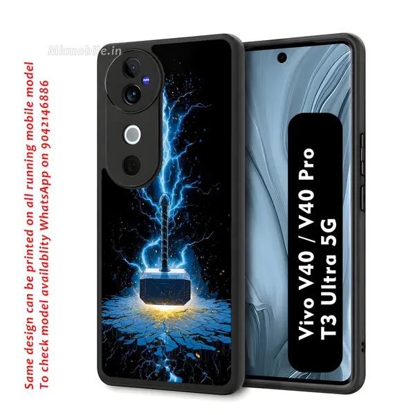 Marvel_Thor_Hammer_Design_Printed_Premium_Glossy_Back_Case_Cover_With_Camera_Protection_For_Vivo_V40_5G_/_V40_Pro_5G_/_T3_Ultra_5G_Mk000285_Bx