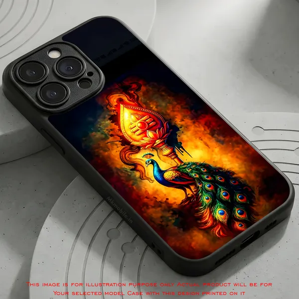 Lord_Murugar_Golden_Vel_With_Mayil,_Peacock_Design_Printed_Premium_Glossy_Back_Case_Cover_With_Camera_Protection_Mk000302_Bx