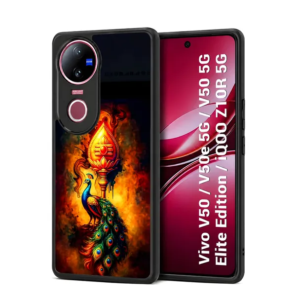 Lord_Murugar_Golden_Vel_With_Mayil,_Peacock_Design_Printed_Premium_Glossy_Back_Case_Cover_With_Camera_Protection_For_Vivo_V50_/_V50e_/_V50_5g_Elite_Edition_/_iQOO_Z10r_5g_Mk000302_Bx