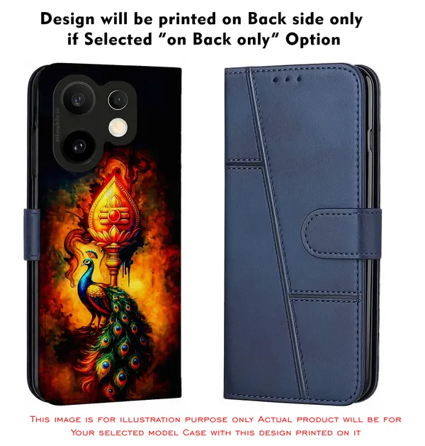 Lord_Murugar_Golden_Vel_With_Mayil,_Peacock_Design_Printed_Flip_Case_Cover_With_Camera_Protection_Mk000302_Fcuv