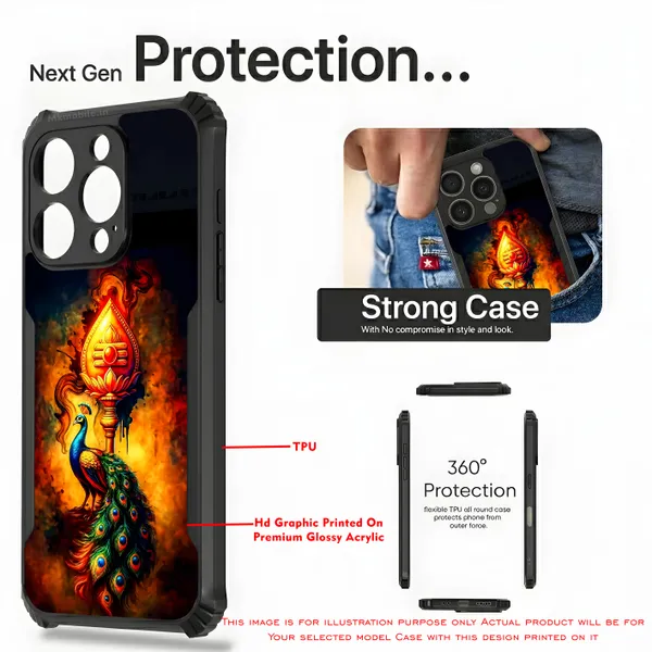 Lord_Murugar_Golden_Vel_With_Mayil,_Peacock_Design_Printed_Bumper_Glossy_Back_Case_Cover_With_Camera_Protection_Mk000302_Ip