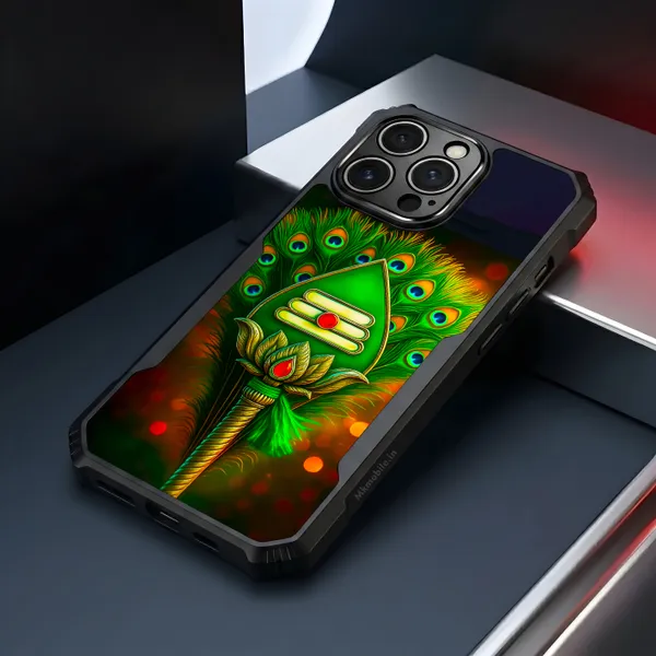 Lord_Murugar_Green_Vel_With_Mayil,_Peacock_Design_Printed_Bumper_Glossy_Back_Case_Cover_With_Camera_Protection_Mk000303_Ip