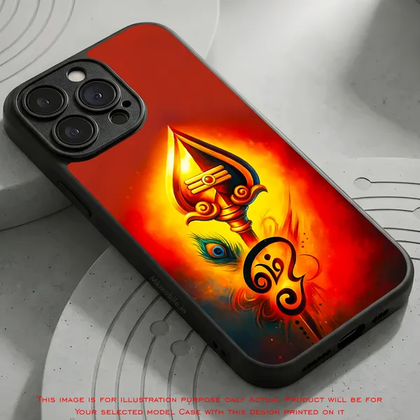 Lord_Murugar_Golden_Vel_With_Mayil,_Peacock_&_Om_Design_Printed_Premium_Glossy_Back_Case_Cover_With_Camera_Protection_Mk000304_Bx