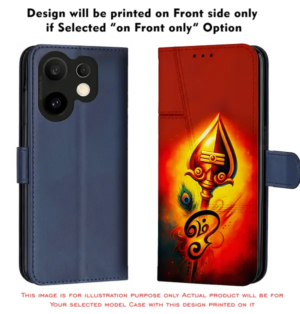 Lord_Murugar_Golden_Vel_With_Mayil,_Peacock_&_Om_Design_Printed_Flip_Case_Cover_With_Camera_Protection_Mk000304_Fcuv