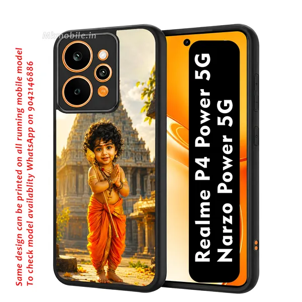 Adorable_Cute_Lord_Murugar_Design_Printed_Premium_Glossy_Back_Case_Cover_With_Camera_Protection_For_Realme_P4_Power_5G_/_Narzo_Power_5G_Mk000308_Bx