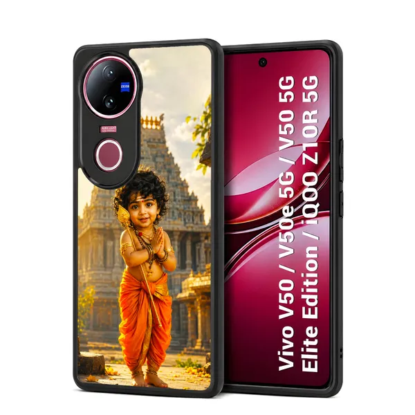 Adorable_Cute_Lord_Murugar_Design_Printed_Premium_Glossy_Back_Case_Cover_With_Camera_Protection_For_Vivo_V50_/_V50e_/_V50_5g_Elite_Edition_/_iQOO_Z10r_5g_Mk000308_Bx