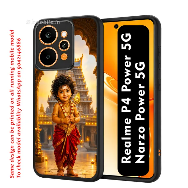 Adorable_Cute_Lord_Murugar_Design_Printed_Premium_Glossy_Back_Case_Cover_With_Camera_Protection_For_Realme_P4_Power_5G_/_Narzo_Power_5G_Mk000309_Bx
