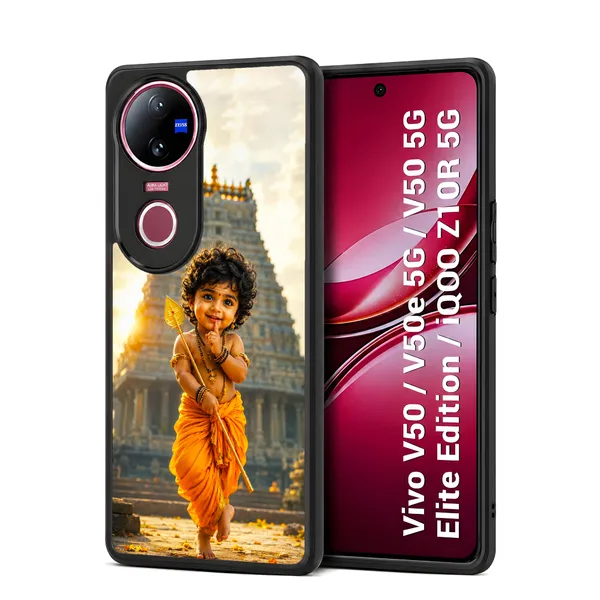 Adorable_Cute_Lord_Murugar_Design_Printed_Premium_Glossy_Back_Case_Cover_With_Camera_Protection_For_Vivo_V50_/_V50e_/_V50_5g_Elite_Edition_/_iQOO_Z10r_5g_Mk000310_Bx