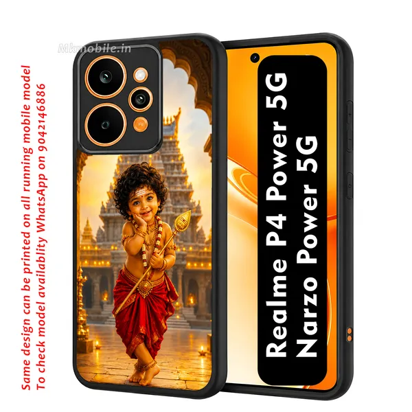 Adorable_Cute_Lord_Murugar_Design_Printed_Premium_Glossy_Back_Case_Cover_With_Camera_Protection_For_Realme_P4_Power_5G_/_Narzo_Power_5G_Mk000312_Bx