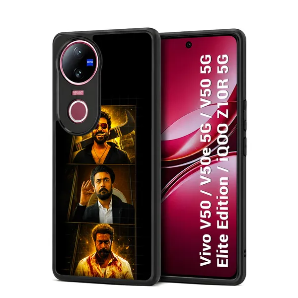 Tamil_Actor_Suriya_Karuppu_Movie_3_In1_Look_Design_Printed_Premium_Glossy_Back_Case_Cover_With_Camera_Protection_For_Vivo_V50_/_V50e_/_V50_5g_Elite_Edition_/_iQOO_Z10r_5g_Mk000314_Bx